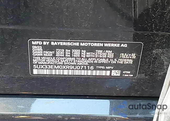 5UX33EM0XR9U07116: 42595314