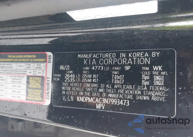 KNDPMCAC3N7993473: 42595351