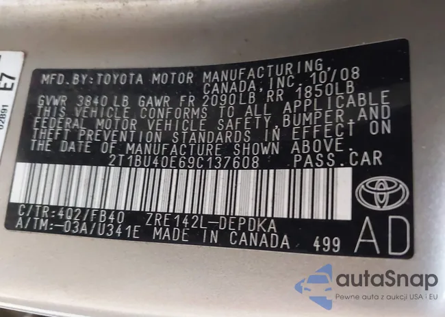 2T1BU40E69C137608: 42595416