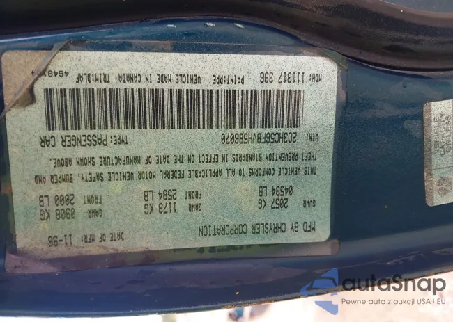 2C3HC56F8VH586070: 42596622