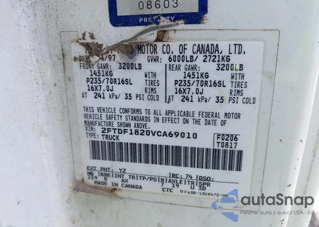 2FTDF1820VCA69010: 42596632