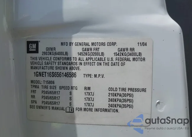 1GNET16S656146586: 42596738