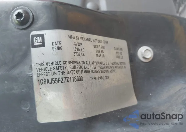 1G8AJ55F27Z118093: 42597034