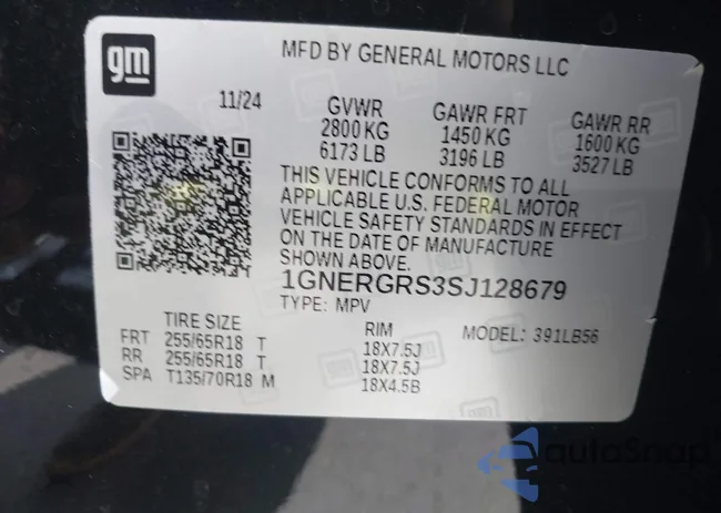 1GNERGRS3SJ128679: 42596196