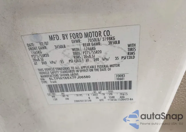 5LTPW165X7FJ06580: 42597447