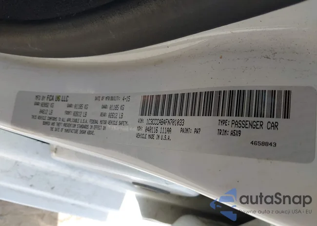 1C3CCCAB4FN701033: 42597508