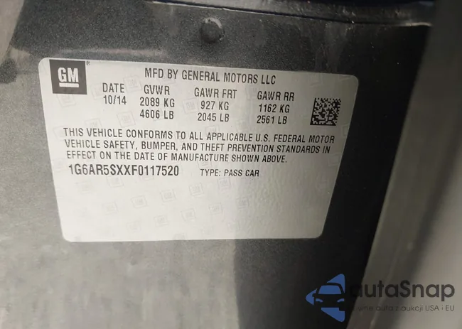 1G6AR5SXXF0117520: 42597659