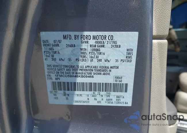 1FMCU59H48KB09466: 42597739