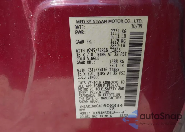 5N1AR1NB0AC608834: 42597758