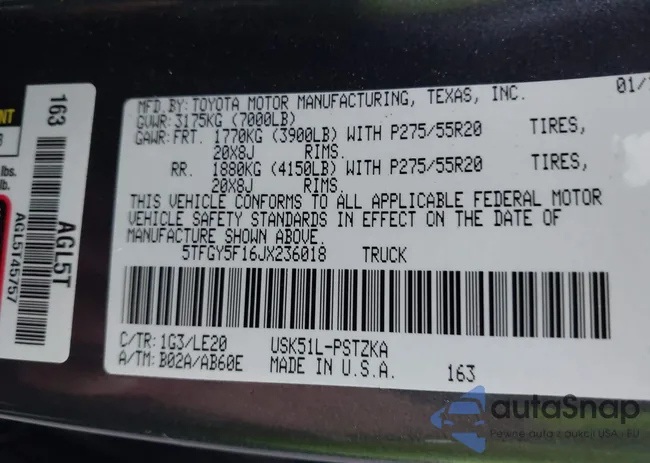 5TFGY5F16JX236018: 42597871