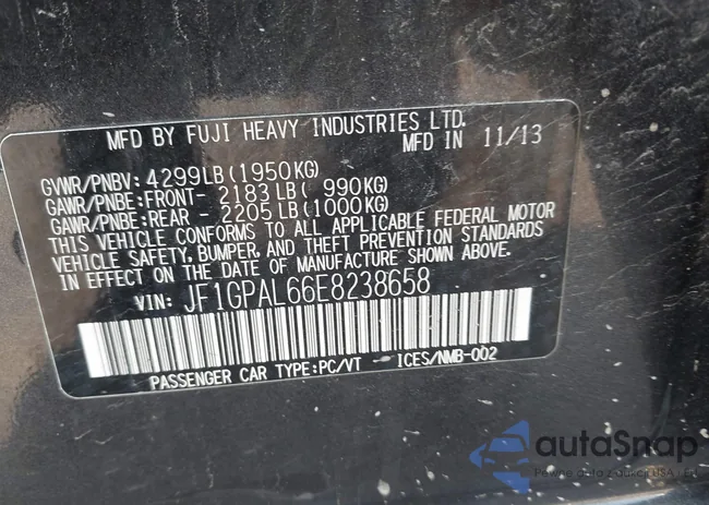 JF1GPAL66E8238658: 42597086