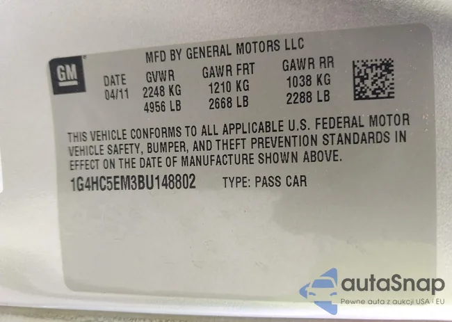 1G4HC5EM3BU148802: 42597125