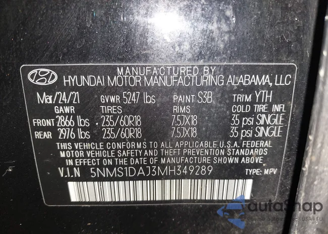 5NMS1DAJ3MH349289: 42597153