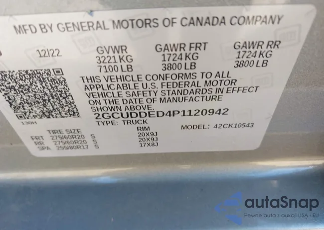 2GCUDDED4P1120942: 42597328