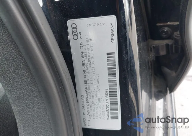 WAUGFAFC6FN038099: 42597433