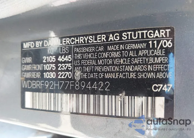 WDBRF92H77F894422: 42598536