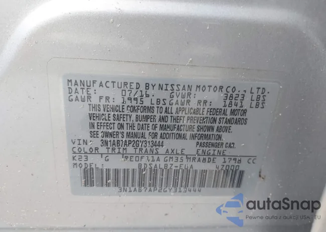 3N1AB7AP2GY313444: 42598562