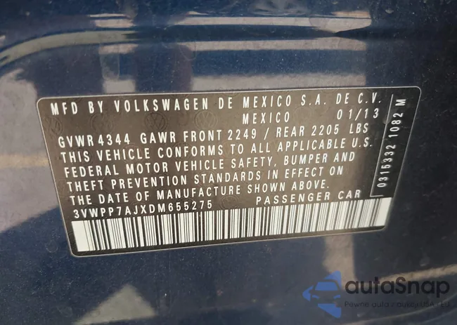 3VWPP7AJXDM655275: 42598782