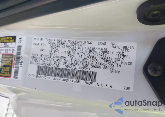 5TFTX4GN2EX027619: 42598945