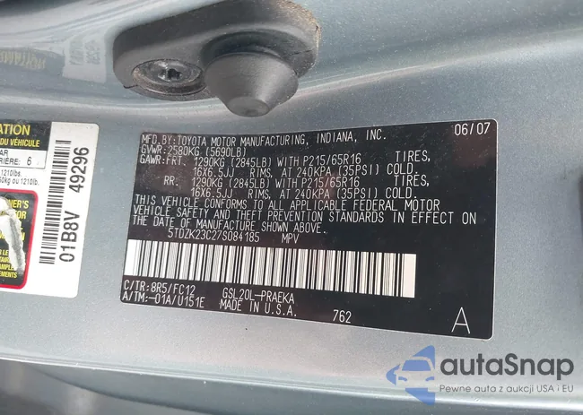 5TDZK23C27S084185: 42598096