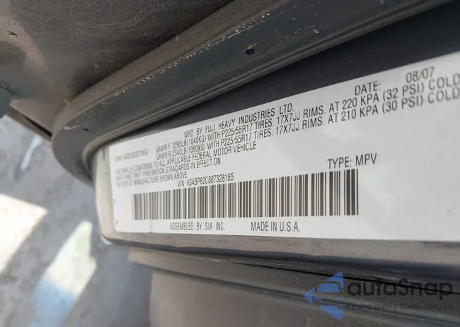 4S4BP62C887328165: 42598153