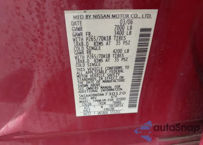 5N1AA08B06N730120: 42598183