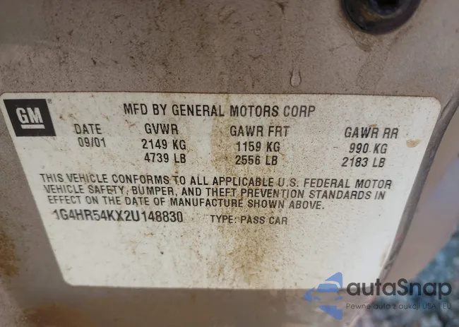 1G4HR54KX2U148830: 42598434