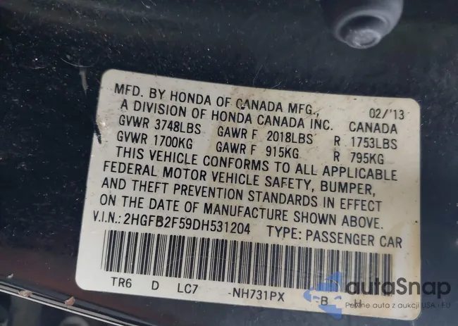 2HGFB2F59DH531204: 42599536