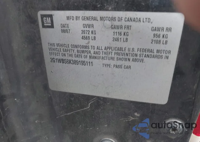 2G1WB58K389195111: 42599872