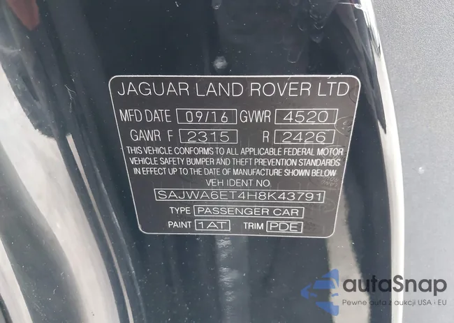 SAJWA6ET4H8K43791: 42599075