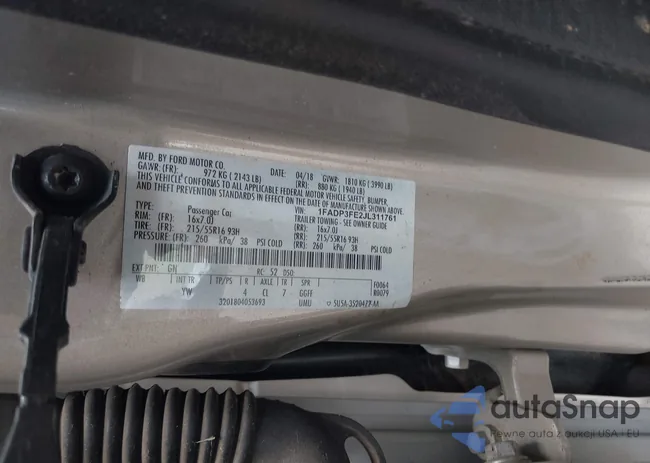 1FADP3FE2JL311761: 42599206