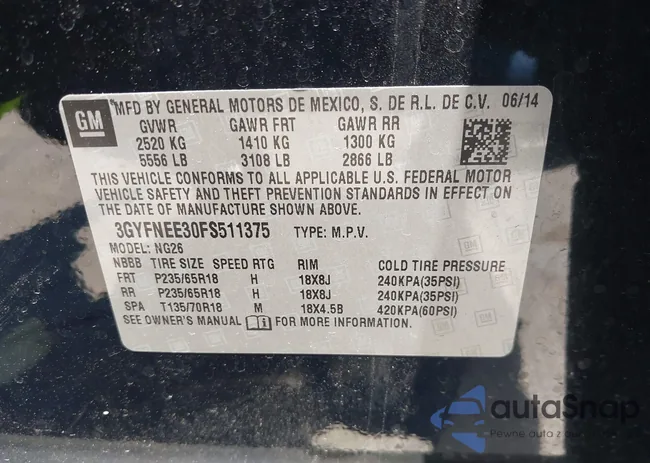 3GYFNEE30FS511375: 42599269