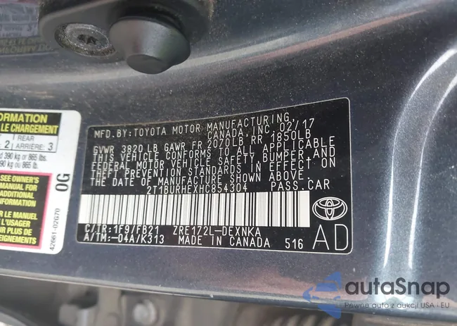 2T1BURHEXHC854304: 42599328