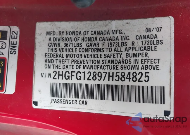 2HGFG12897H584825: 42600486