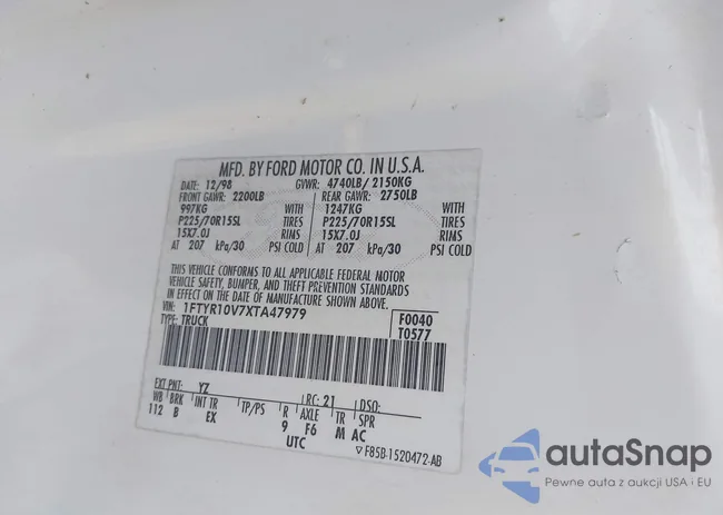 1FTYR10V7XTA47979: 42600508