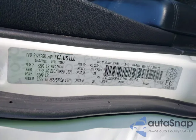 1C4RDJDG3GC374636: 42600541