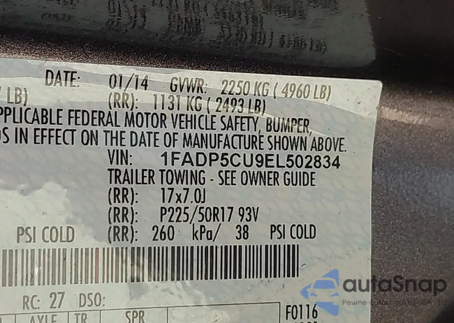 1FADP5CU9EL502834: 42600564