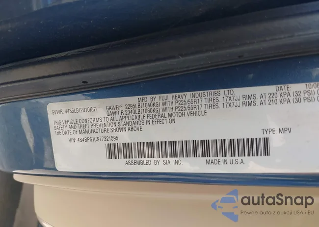 4S4BP61C977321595: 42600572