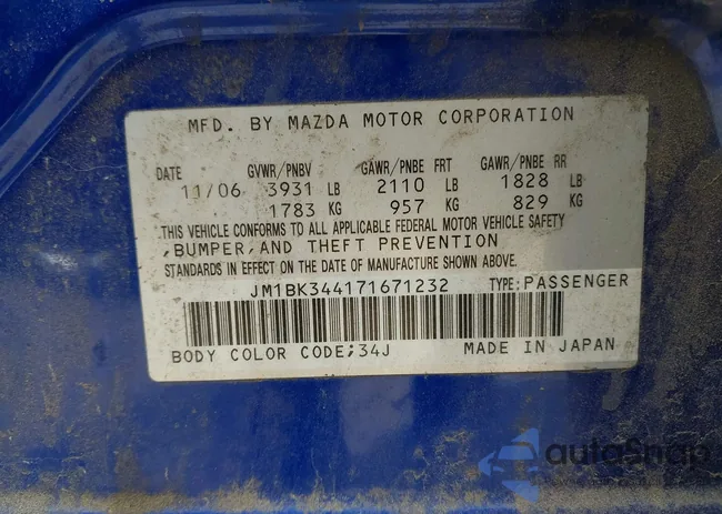 JM1BK344171671232: 42600767