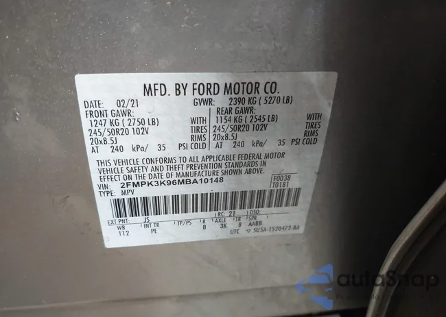 2FMPK3K96MBA10148: 42600881