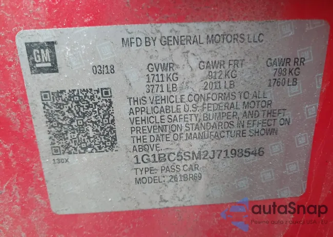 1G1BC5SM2J7198546: 42600071