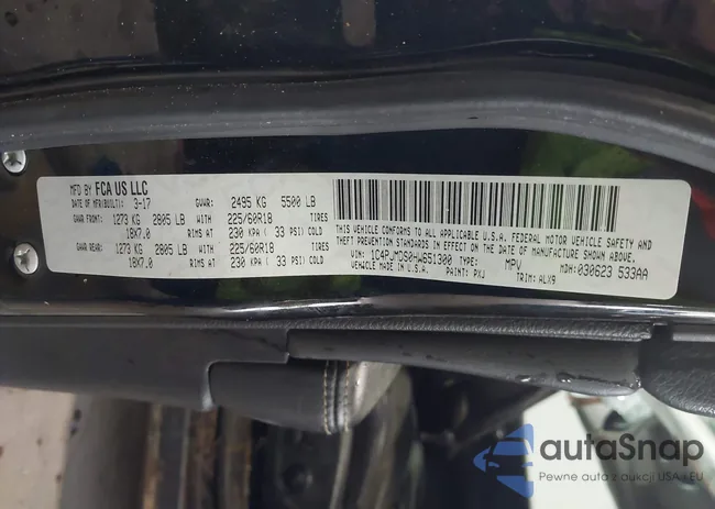 1C4PJMDS0HW651300: 42600208