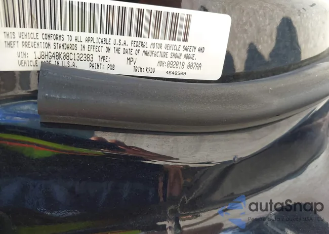 1J8HG48K08C132383: 42600242