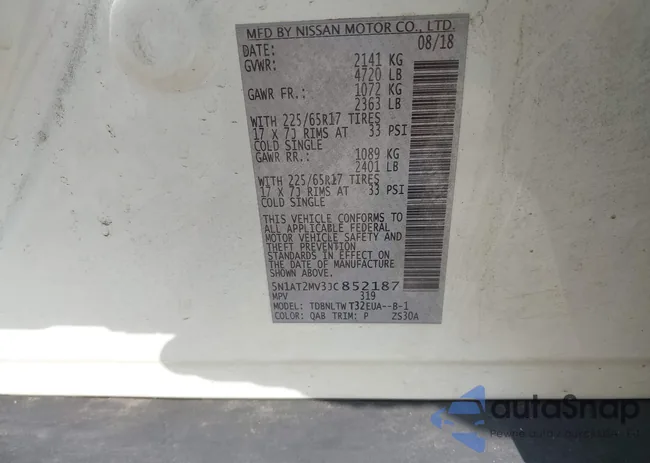 5N1AT2MV3JC852187: 42600317