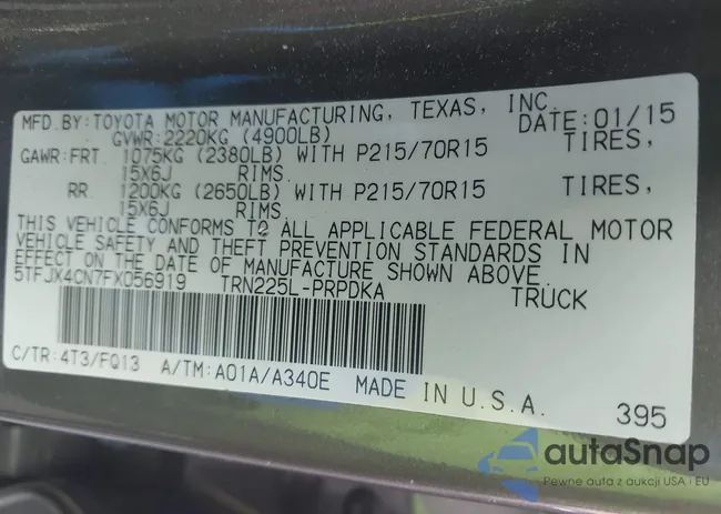 5TFJX4CN7FX056919: 42601511