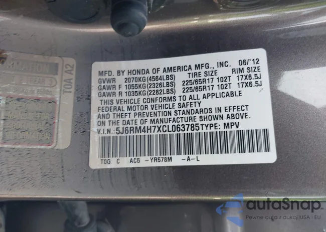 5J6RM4H7XCL063785: 42601666