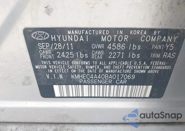 KMHEC4A40BA017069: 42601713