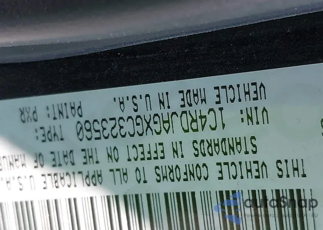 1C4RDJAGXGC323560: 42601761