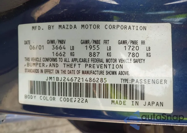 JM1BJ246721486285: 42601803