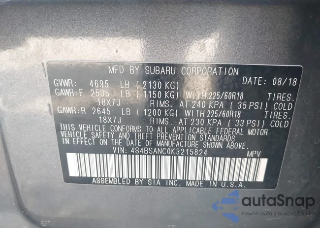 4S4BSANC0K3215824: 42601946